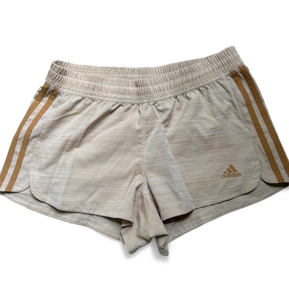 Adidas Women's Beige Athletic Shorts